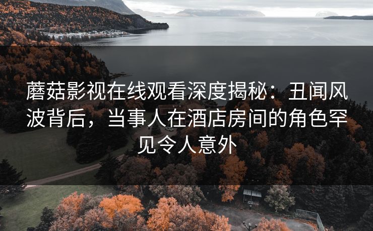 蘑菇影视在线观看深度揭秘：丑闻风波背后，当事人在酒店房间的角色罕见令人意外
